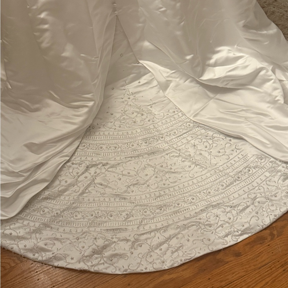 Private Label White Beaded Wedding Dress - Picture 5 of 9